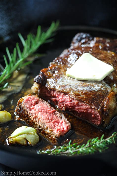 blackened ribeye on cast iron.